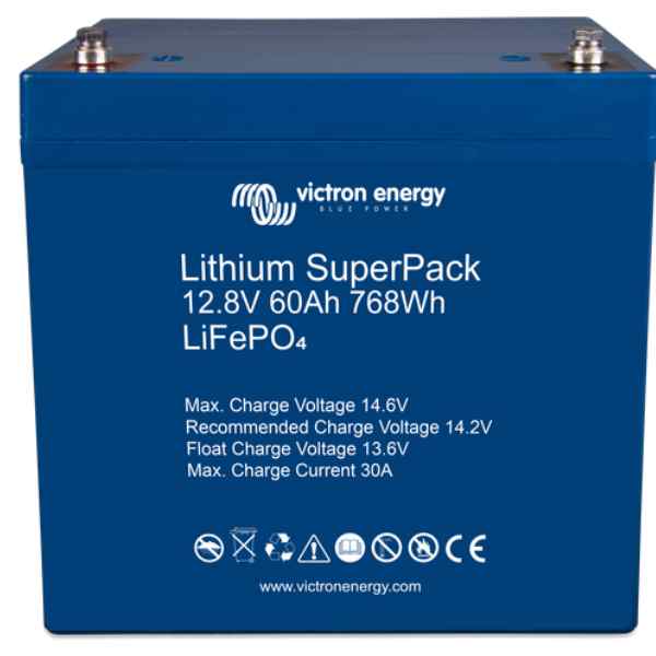 Μπαταρία VICTRON 12-60 LiFePO4 - SuperPack Lithium τεχνολογίας - 12.8V 60Ah  - e-kiriazis.gr