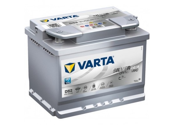 Μπαταρία αυτοκινήτου Varta Start Stop AGM D52 - 12V 60 Ah - 680CCA A(EN)  εκκίνησης - e-kiriazis.gr