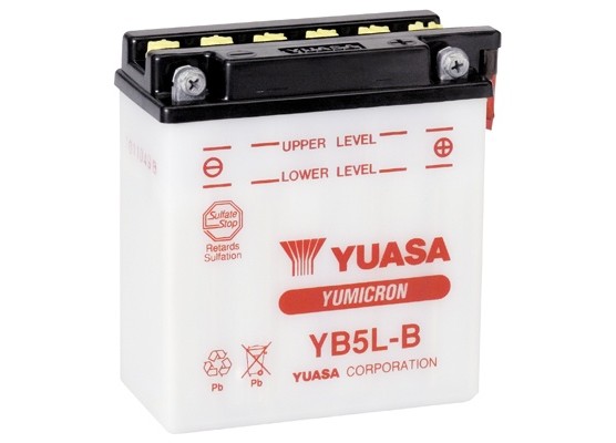 Μπαταρία μοτοσυκλετών YUASA Yumicron INDO YB5L-B - 12V 5 (10HR) - 65 CCA  (EN) εκκίνησης (με υγρά) - e-kiriazis.gr