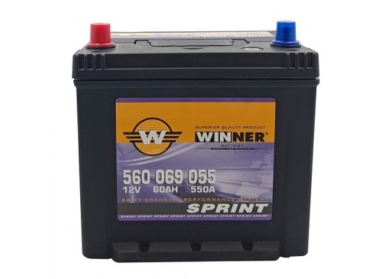 Μπαταρία κλειστού τύπου Winner Sprint 560 069 055 - 12V 60Ah - 550CCA(EN) εκκίνησης
