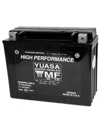 Μπαταρία μοτοσυκλετών YUASA High Performance Maintenance Free YTX24HL-BS -12V 21 (10HR)Ah - 350 CCA(EN) εκκίνησης