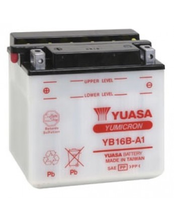 Μπαταρία μοτοσυκλετών YUASA Yumicron YB16B-A1 - 12V 16 (10HR) - 207 CCA (EN) εκκίνησης