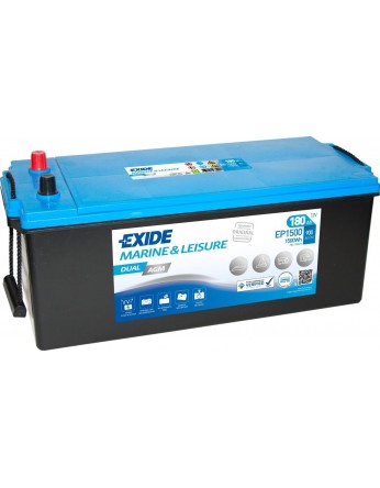 Μπαταρία Exide Dual AGM EP1500 - 12V 180Ah - 900CCA A(EN) εκκίνησης