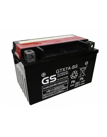 Μπαταρία μοτοσυκλετών GS Maintenance Free GTX7A-BS - 12V 6 Ah(10HR) - 85  CCA(EN) εκκίνησης - e-kiriazis.gr