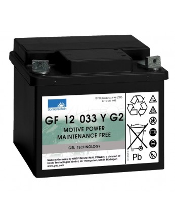 Μπαταρία Sonnenschein GF 12 033 Y G2 - GEL τεχνολογίας - 12V 38Ah 