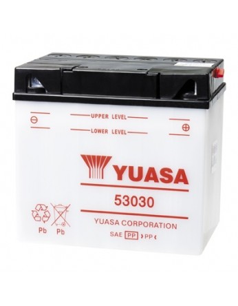 Μπαταρία μοτοσυκλετών YUASA Yumicron 53030 (ΜΕ ΥΓΡΑ) - 12V 30 (20HR) - 180  CCA (EN) εκκίνησης - e-kiriazis.gr