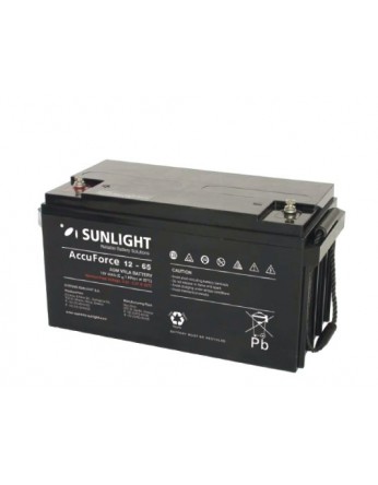 Μπαταρία Sunlight Accuforce12-65 VRLA - AGM τεχνολογίας 12V - 65Ah (C10)