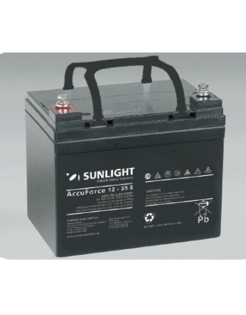 Μπαταρία Sunlight Accuforce Solar 12-35S VRLA - AGM τεχνολογίας 12V - 35Ah  (C100) - e-kiriazis.gr