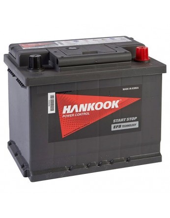 Μπαταρία αυτοκινήτου HANKOOK EFB Start & Stop SE56510 - 12V 65 Ah - 650CCA A(EN) Εκκίνησης