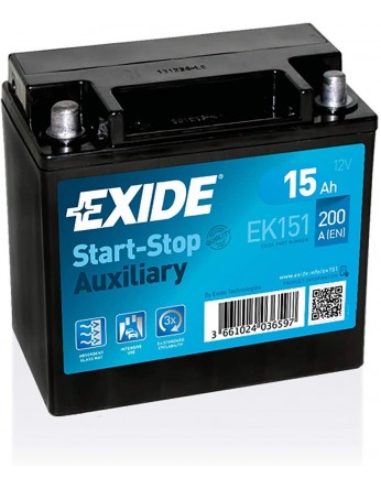 Μπαταρία μοτοσυκλετών EXIDE EK 151 12V 15AH - 200CCA