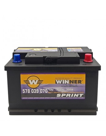 Μπαταρία κλειστού τύπου Winner Sprint 578 039 070 - 12V 78Ah - 700CCA(EN) εκκίνησης