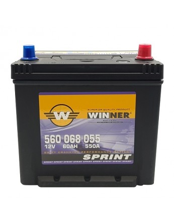 Μπαταρία κλειστού τύπου Winner Sprint 560 068 055 - 12V 60Ah - 550CCA(EN) εκκίνησης 