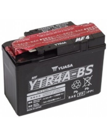 Μπαταρία μοτοσυκλετών YUASA Maintenance Free YTR4A-BS - 12V 2.3 (10HR)Ah - 45 CCA(EN) εκκίνησης 