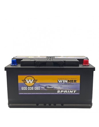 Μπαταρία κλειστού τύπου Winner Sprint 600 038 080- 12V 100Ah - 800CCA(EN) εκκίνησης