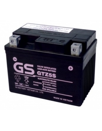 Μπαταρία μοτοσυκλετών GS AGM (factory activated) GTZ5S INDO - 12V 3.5Ah (10HR) - 65 CCA(EN) εκκίνησης 