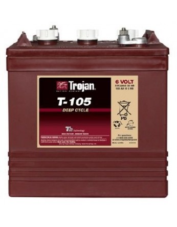 Μπαταρία Trojan Deep - Cycle Flooded βαθιάς εκφόρτισης T-105 - 6V 225Ah (C20)