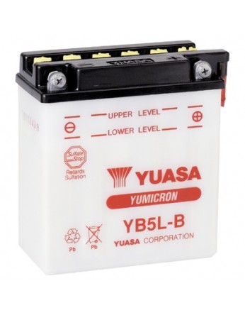 Μπαταρία μοτοσυκλετών YUASA Yumicron INDO YB5L-B - 12V 5 (10HR) - 65 CCA (EN) εκκίνησης (με υγρά)