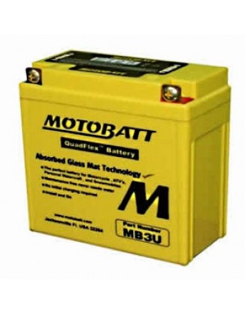 Μπαταρία μοτοσυκλετών MOTOBATT MB3U- 12V 3.8 (10HR)Ah - 40CCA εκκίνησης