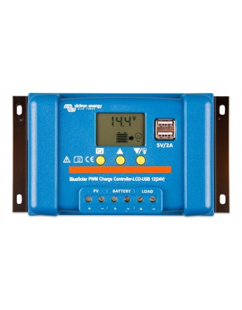 Ρυθμιστής φόρτισης φωτοβολταϊκών Victron BlueSolar PWM-LCD&USB 12/24V-5A