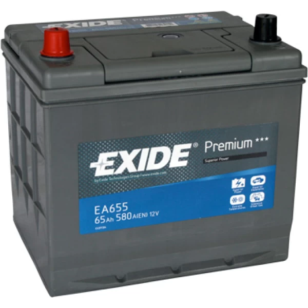 EXIDE Battery Premium EA655 12V 65Ah 580CCA A(EN)