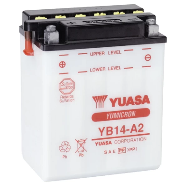 Μπαταρία YUASA Yumicron YB14-A2 12V 14Ah (10HR) 190CCA (EN)