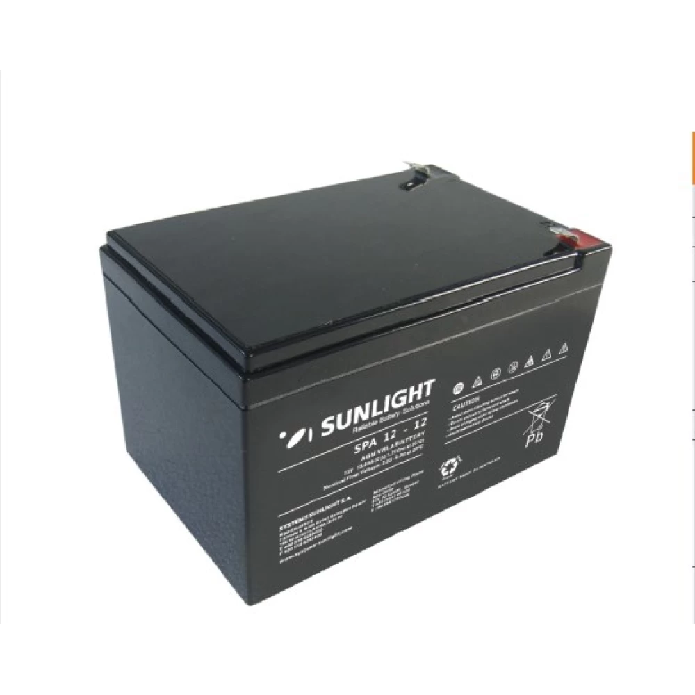 Μπαταρία SUNLIGHT SPA12-12 12V 12Ah (C20) VRLA - AGM