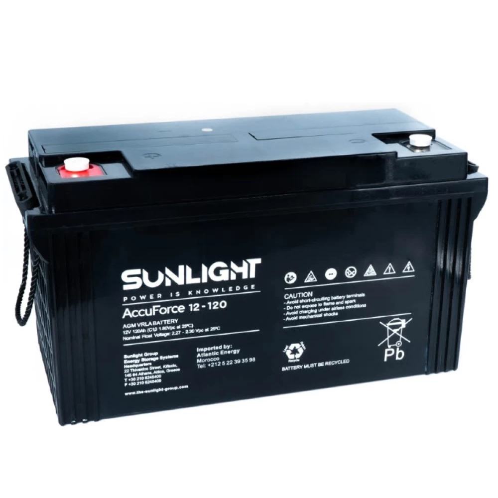 Μπαταρία SUNLIGHT Accuforce 12-120 12V 126Ah (C20) VRLA - AGM