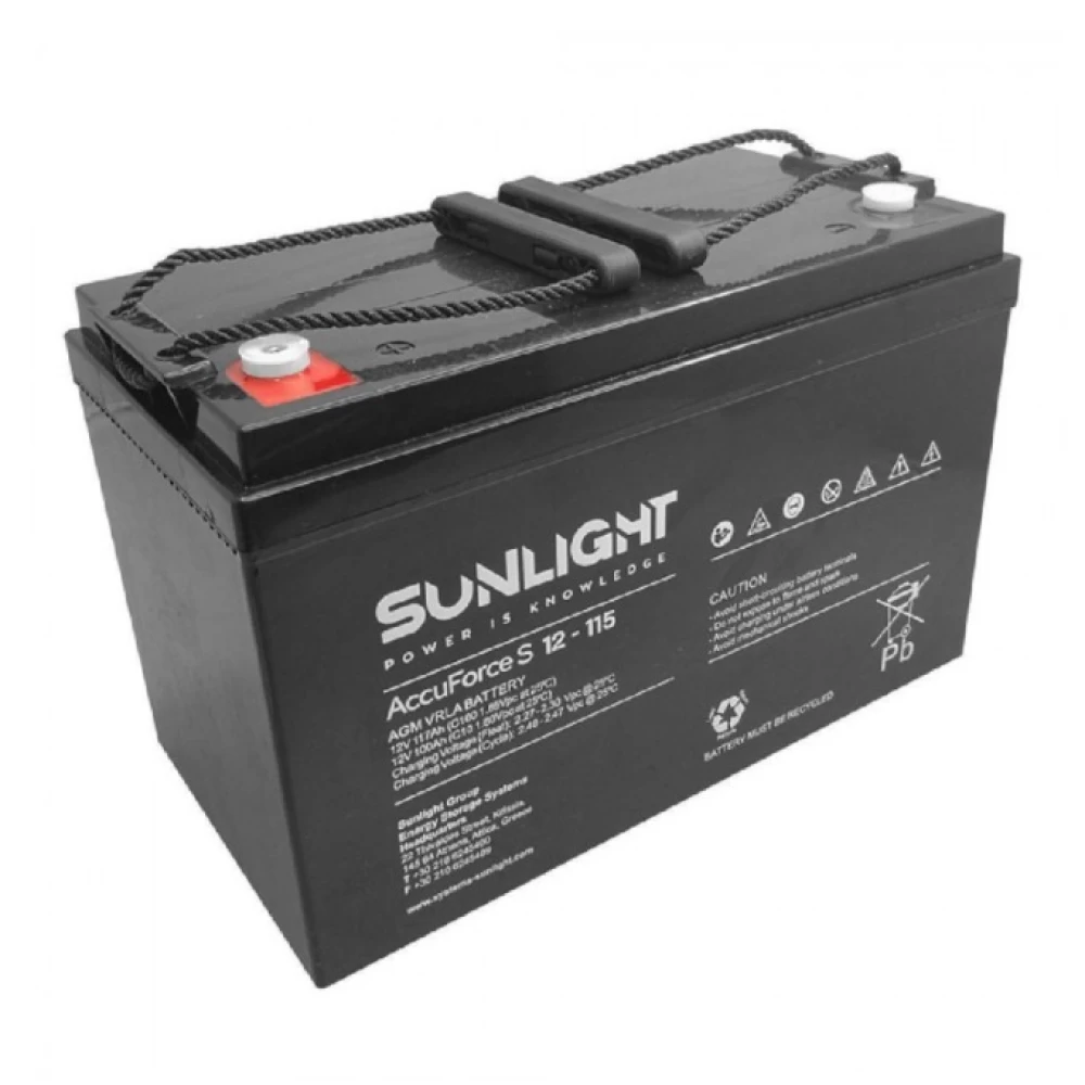 Μπαταρία SUNLIGHT Accuforce 12-115S 12V 116Ah (C100) VRLA - AGM